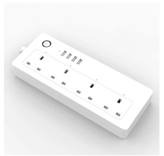 WiFi Power strip UK standard 100-240V 13A rated smart extension socket alexa and google home Tuya App USB